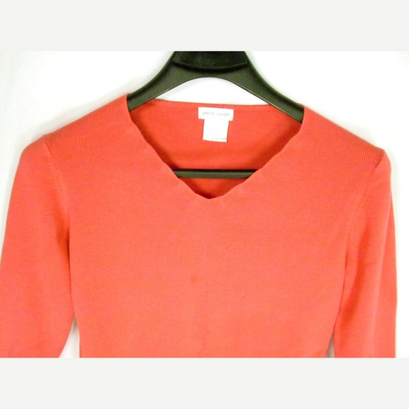Pierre Cardin Women's Pullover Shirt Size L Orange - Picture 2 of 4
